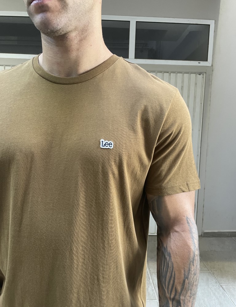 Lee Ανδρικό T-shirt Κοντομάνικο Καφέ 112355564 φωτογραφία